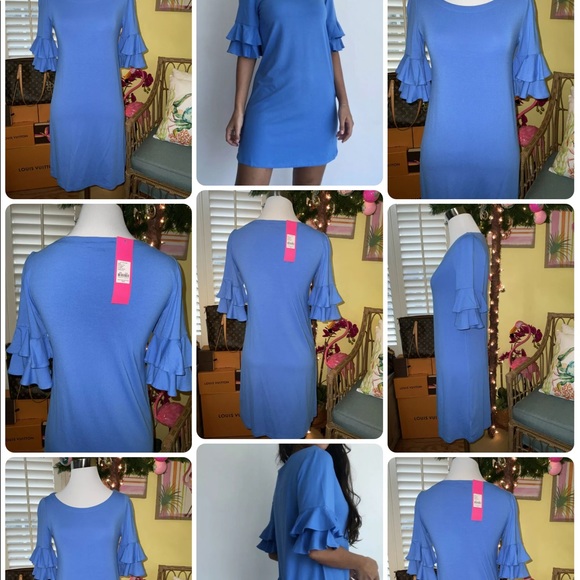 Lilly Pulitzer NWT Lula Dress Costal Blue Size XXS,S - Picture 11 of 11